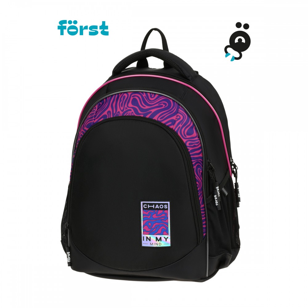 Рюкзак Först F-JUNIOR &quot;Chaos&quot; 38*29*18см, 3 отделения, 2 кармана, эргономичная спинка 351774 FT-RM-080903
