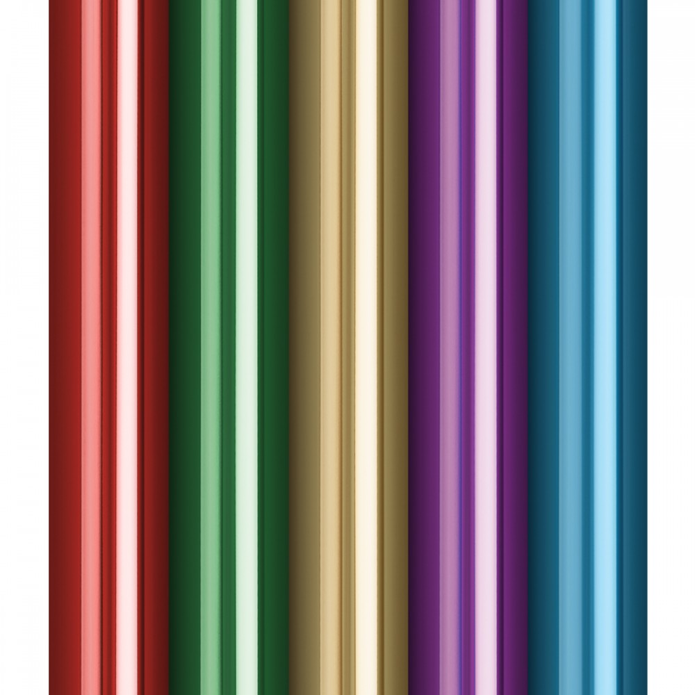 Упаковочная бумага глянц. 70*100см, MESHU, 60г/м2, ассорти 5 дизайнов 360832 MS_55009