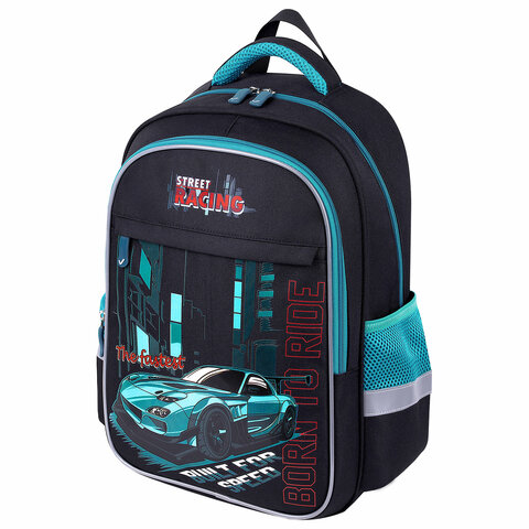 Рюкзак BRAUBERG FAVOUR, 2 отделения, 3 кармана, &quot;Born to ride&quot;, 40х29х15 см, 271420