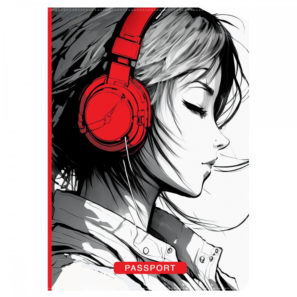 Обложка для паспорта MESHU &quot;My Sound Kawaii&quot;, ПВХ, 2 кармана  362394  MS_55503