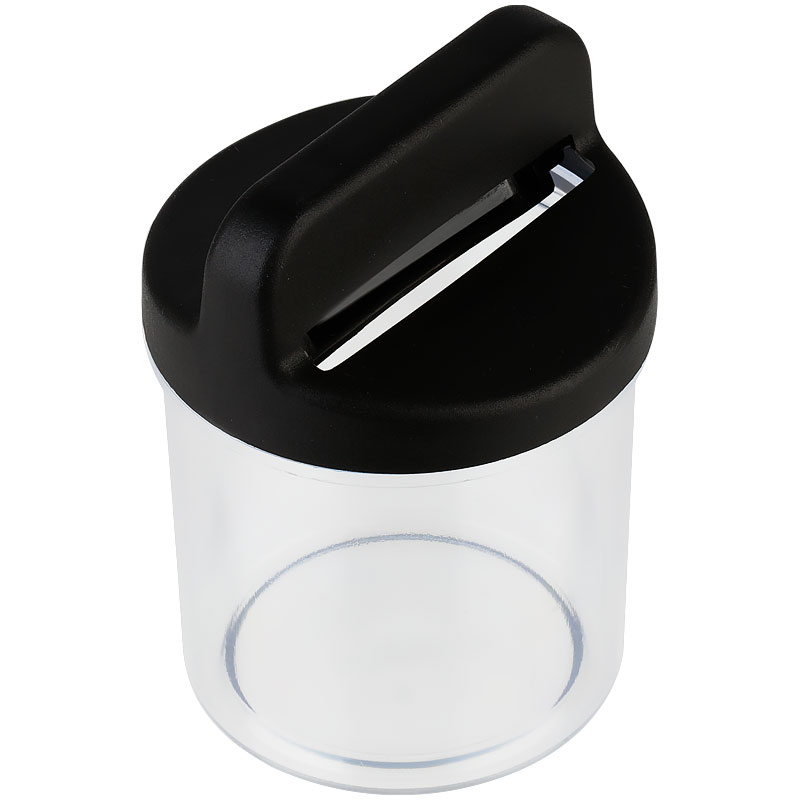 Скрепочница магнитная СТАММ, без скрепок, прозрачная-черная 324166/ПС02 225177