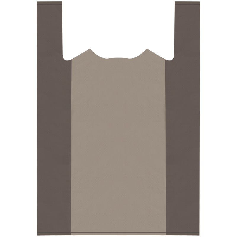 Пакет-майка OfficeClean, ПНД, 37,5+14*57см, 20мкм, черный 317611