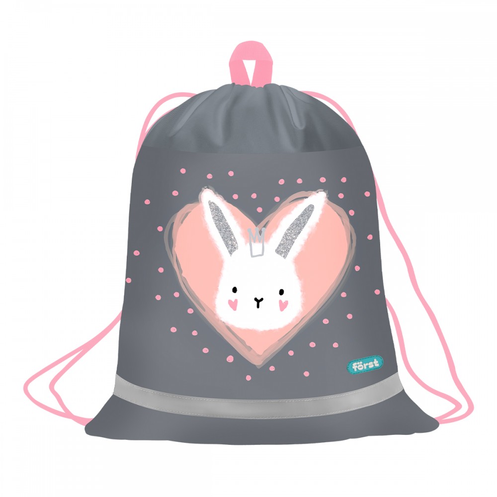 Мешок для обуви 1 отделение Först &quot;Little Friend&quot;, 360*460мм, вентиляционная сеточка, светоотражающая полоса 379489 FT-MS-062509