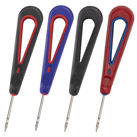 Шило канцелярское для сшивания документов, С УШКОМ, диаметр 3 мм, европодвес 235434