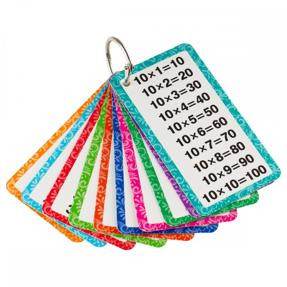 Обучающие карточки ТРИ СОВЫ &quot;Таблица умножения/Таблица деления&quot;, 10шт., двусторонние, ламинированные 380193 ОК_57161