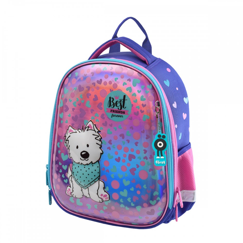 Ранец Först F-Glow &quot;Best friends&quot; 37*29,5*16см, 2 отделения, 2 кармана, анатомическая спинка 349574 FT-RY-050103
