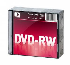 DVD-RW Data Standard 4x, 4.7Gb 10 Slim