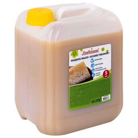 Мыло хозяйственное жидкое 5 кг ЛЮБАША  605655