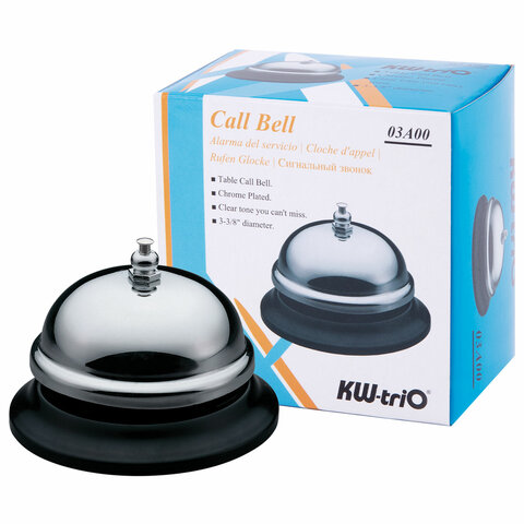 Звонок настольный KW-trio для ресепшн, хромированный, -3A00С  451680
