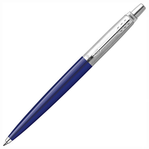 Ручка шариковая PARKER &quot;Jotter Orig Navy Blue&quot;, корпус синий, детали хром, блистер, синяя, 2123427/143859
