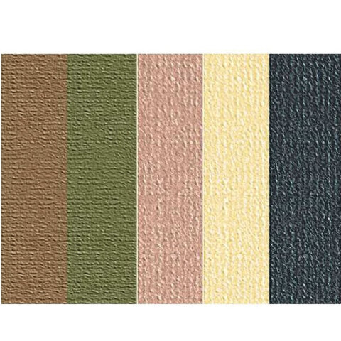 Папка для пастели/планшет А4, 15 листов, 5 цветов, 160 г/м2, хлопок 40%, тиснение &quot;Холст&quot;, &quot;Теплые цвета&quot;, ПЛ-8909 111735