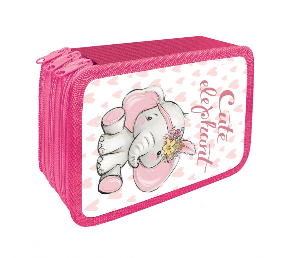 Пенал трехсекционный большой тканевый торец 190/105 (ПО-110, СЛОНИК 2023) 00-00009813