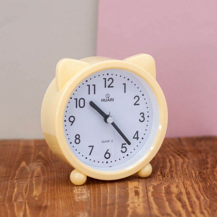 Часы-будильник &quot;Cat ears&quot;, yellow HR-8084-04			