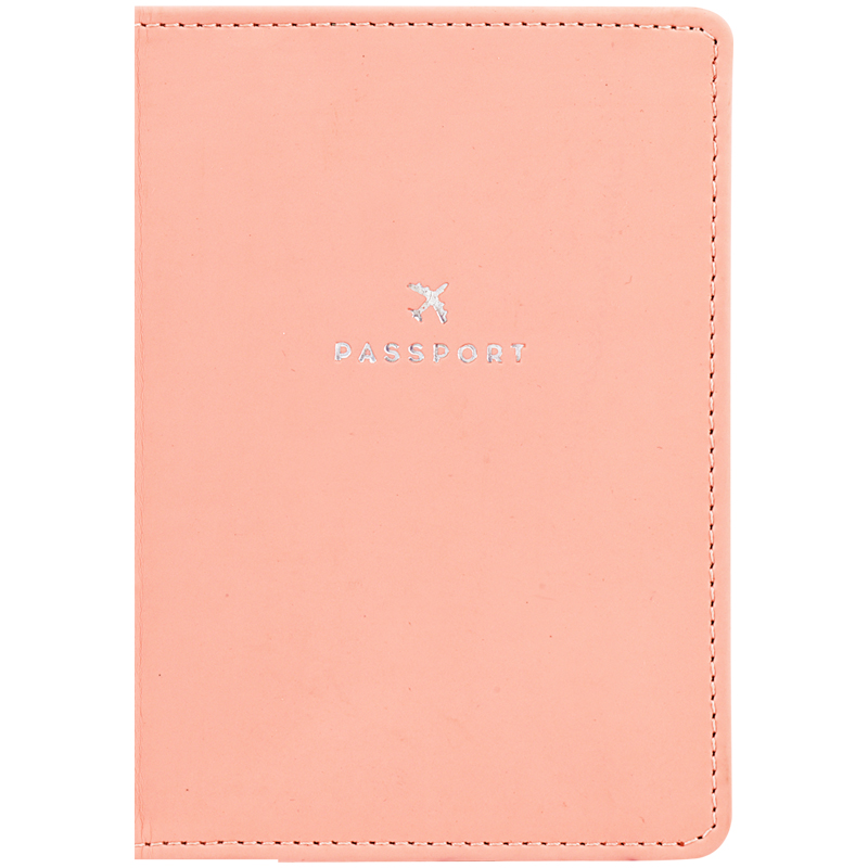 Обложка для паспорта OfficeSpace &quot;Journey&quot;, иск. кожа софт-тач, персиковый, тиснение фольгой 311108