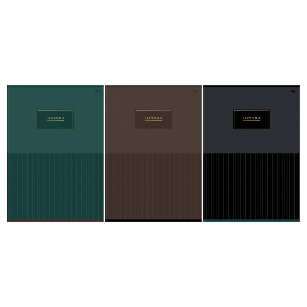 Тетрадь 96л., А4, клетка BG "Минимализм", глянцевая ламинация, тиснение фольгой 378738 Т4ск96_лг_тф 08661