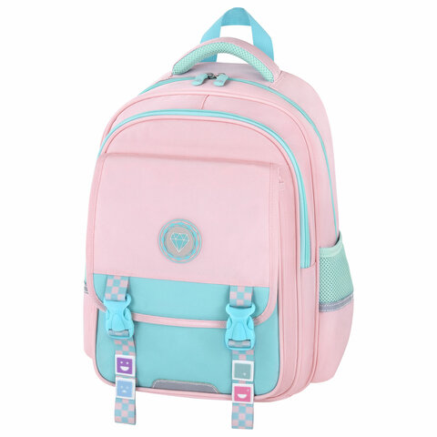 Рюкзак BRAUBERG SNAP, 2 отделения, 3 кармана, &quot;Light pink&quot;, 39х28х16 см, 272067