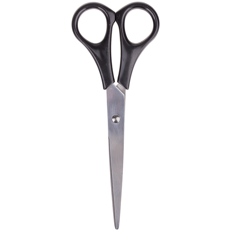 Ножницы 162 мм, черные ручки, ПВХ чехол  222428 OfficeSpace