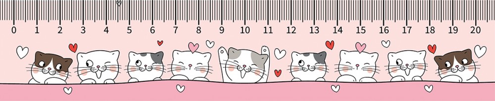 Закладка-линейка 20 см (КОТЯТА 2023), ЗЛ-20 00-00016507/00-00017431