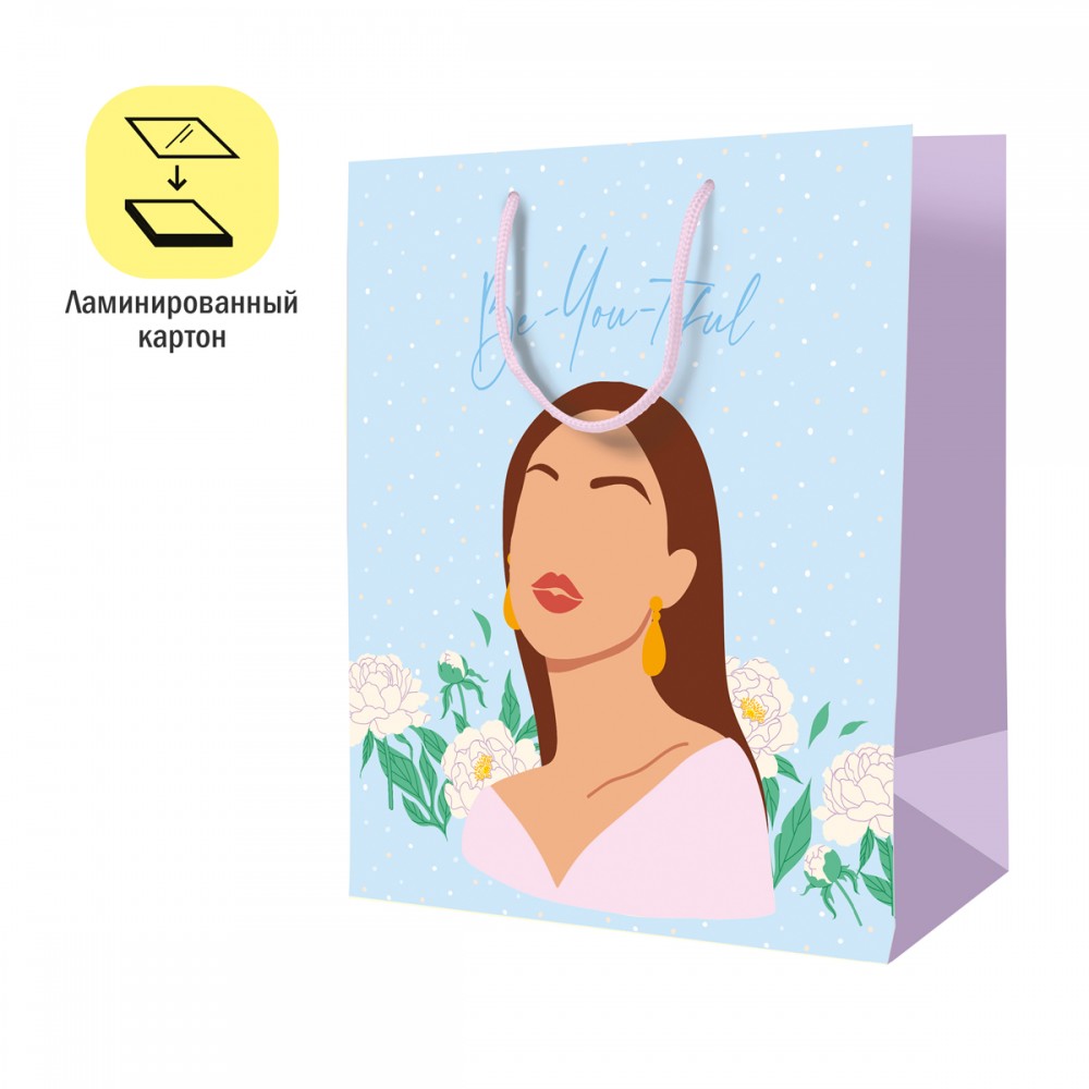 Пакет подарочный 26*32*12см ArtSpace &quot;Beautiful&quot;, ламинированный 340287  L_46200