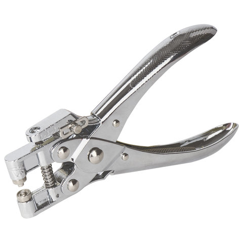 Дырокол металлический на 1 отверстие для люверса BRAUBERG &quot;HL-1&quot;, до 30 листов, диаметр отверстия 5 мм, 227792