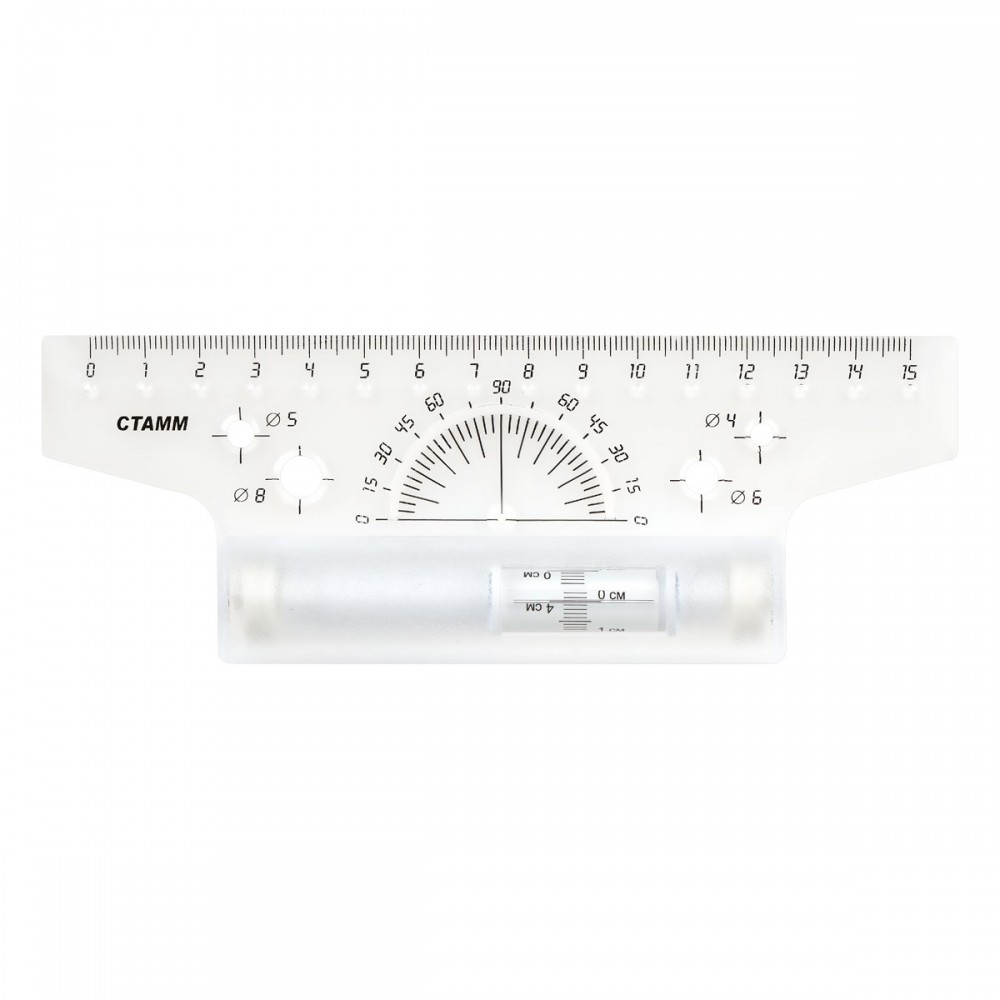 Рейсшина пластикпласт.ролик, 15см, арт.ЛР01/131756