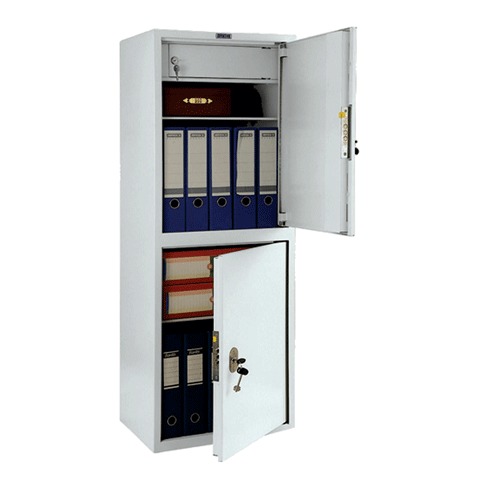Шкаф металлический для документов ПРАКТИК &quot;SL-125/2Т&quot;, 1252х460х340 мм, 31 кг, 2 отделения, сварной 290282