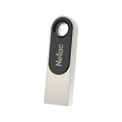 Флеш-диск 64 GB NETAC U278, USB 2.0, металлический корпус, серебристый/черный, NT03U278N-064G-20PN  513714