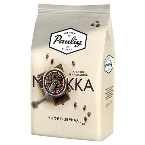 Кофе в зернах PAULIG (Паулиг) &quot;Mokka&quot;, натуральный, 1000 г, вакуумная упаковка, 16669/621302