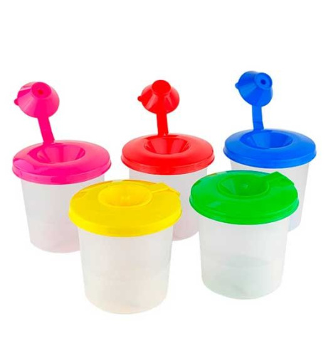 Стакан непроливайка с пробкой закрепленной к крышке, одинарный  (СН-12)