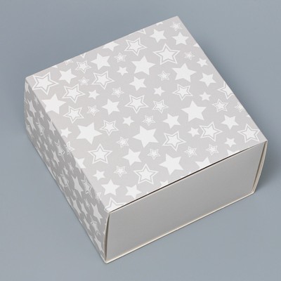 Коробка складная «Звёзды», 14 × 14 × 8 см 9257152