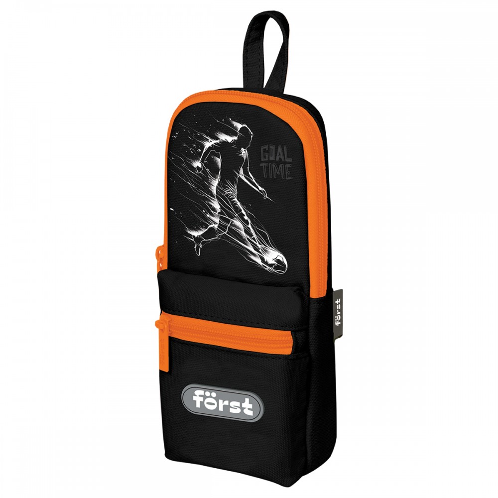 Пенал мягкий 1 отделение, 1 карман, 210*90*40 Först &quot;Goal time&quot;, текстиль 379394 FT-PM-090503