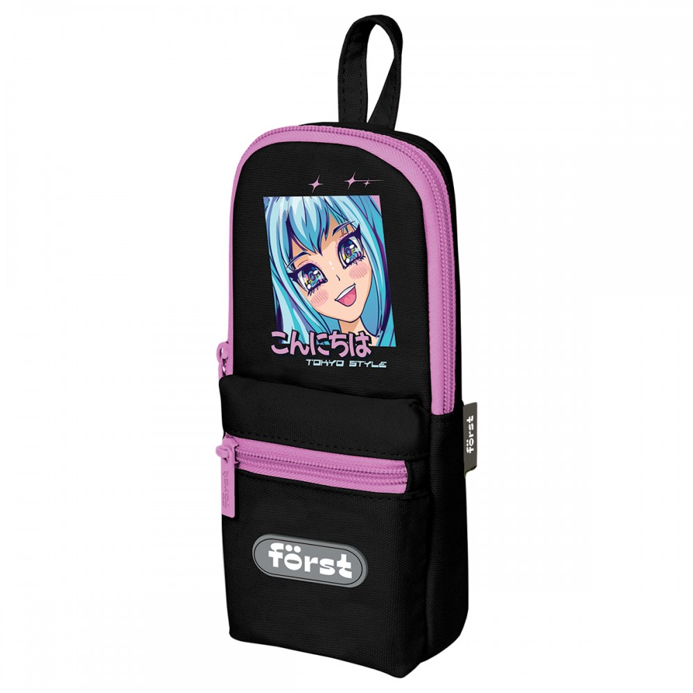 Пенал мягкий 1 отделение, 1 карман, 210*90*40 Först &quot;Tokio style&quot;, текстиль 379400 FT-PM-090507