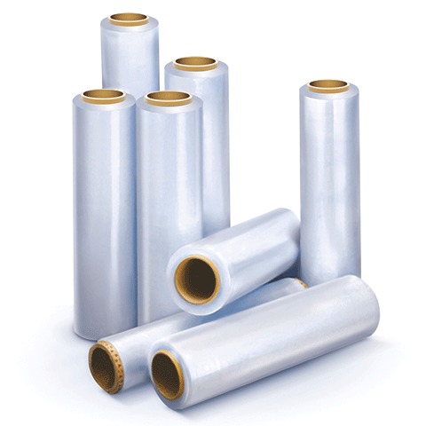 Стрейч-пленка для ручной упаковки, 50 см х 220 м, 20 мкм, 2 кг - нетто, ВТОРИЧНОЕ СЫРЬЕ, растяжение 180% 601694