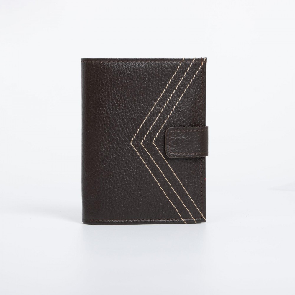 Обложка д/автодокументов+паспорт, 11*1*14 см, д/карт, флотер, коричневый 6942219