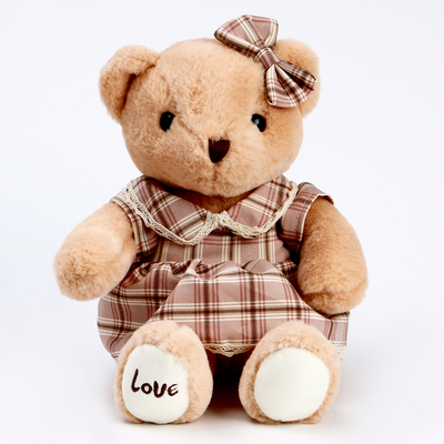 Мягкая игрушка &quot;Медведь&quot; с бантом и сердцем, 39 см, цвет бежевый   10091831