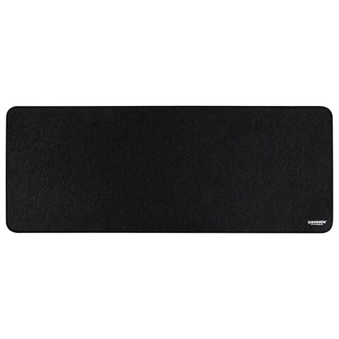 Коврик для мыши и клавиатуры большой SONNEN &quot;WIDE RANGE&quot;, резина+ткань, 870х350х4 мм, чёрный, 513315