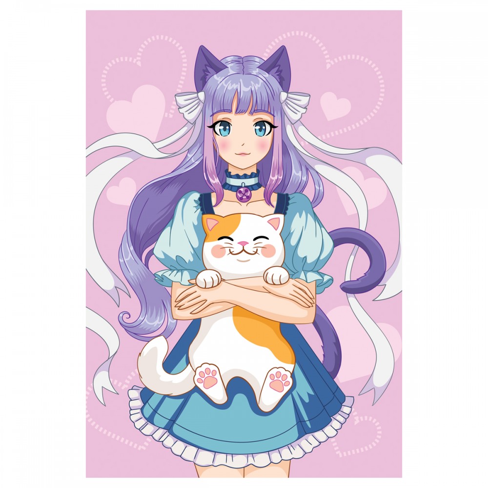 Пазл 104 эл. ТРИ СОВЫ &quot;Девушка-аниме&quot; 360290  ПК104_54577