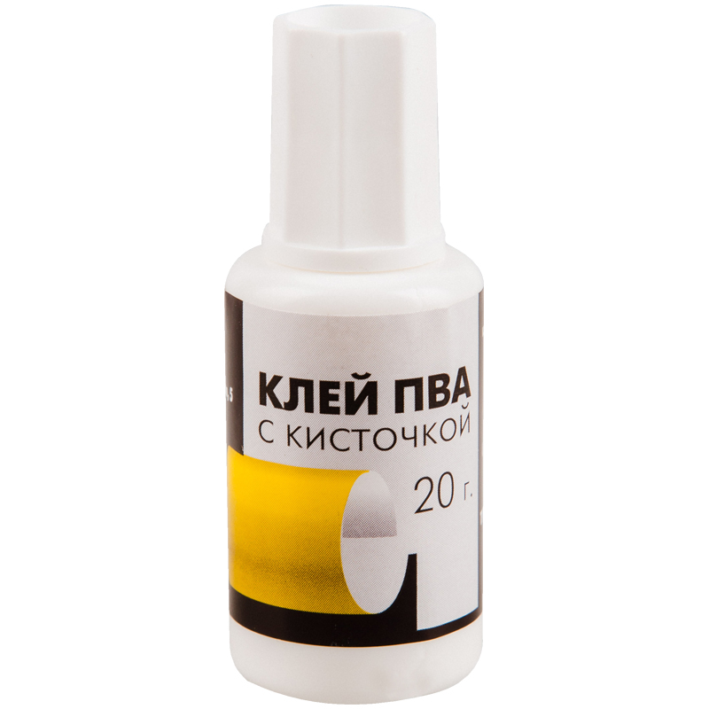 Клей ПВА Гамма, 20г, с кисточкой 249090/330005