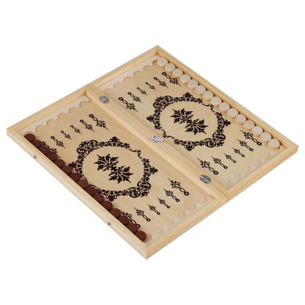 Игра настольная ТРИ СОВЫ &quot;Нарды&quot;, с деревянной доской 40*40см 343620 НИ_343620