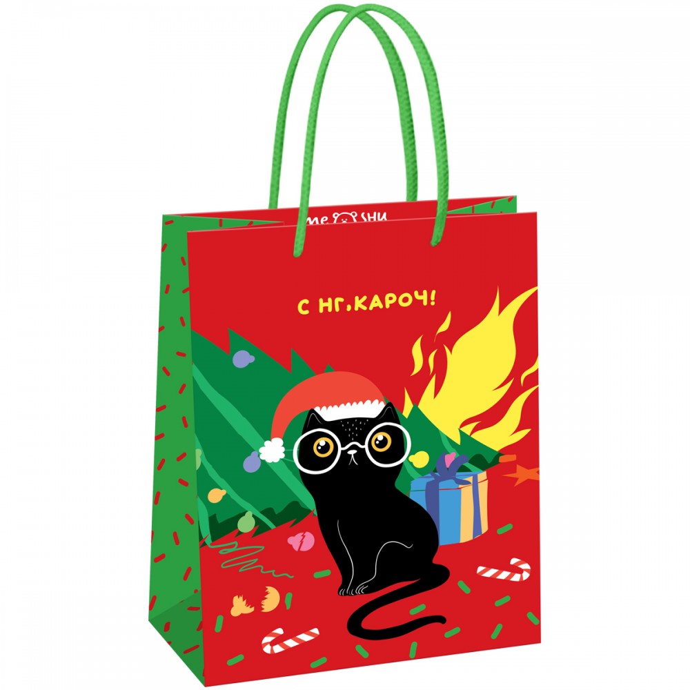 Пакет подарочный 18*23*10см MESHU &quot;NY vibe&quot;, глянцевая ламинация    371016 MS_61577