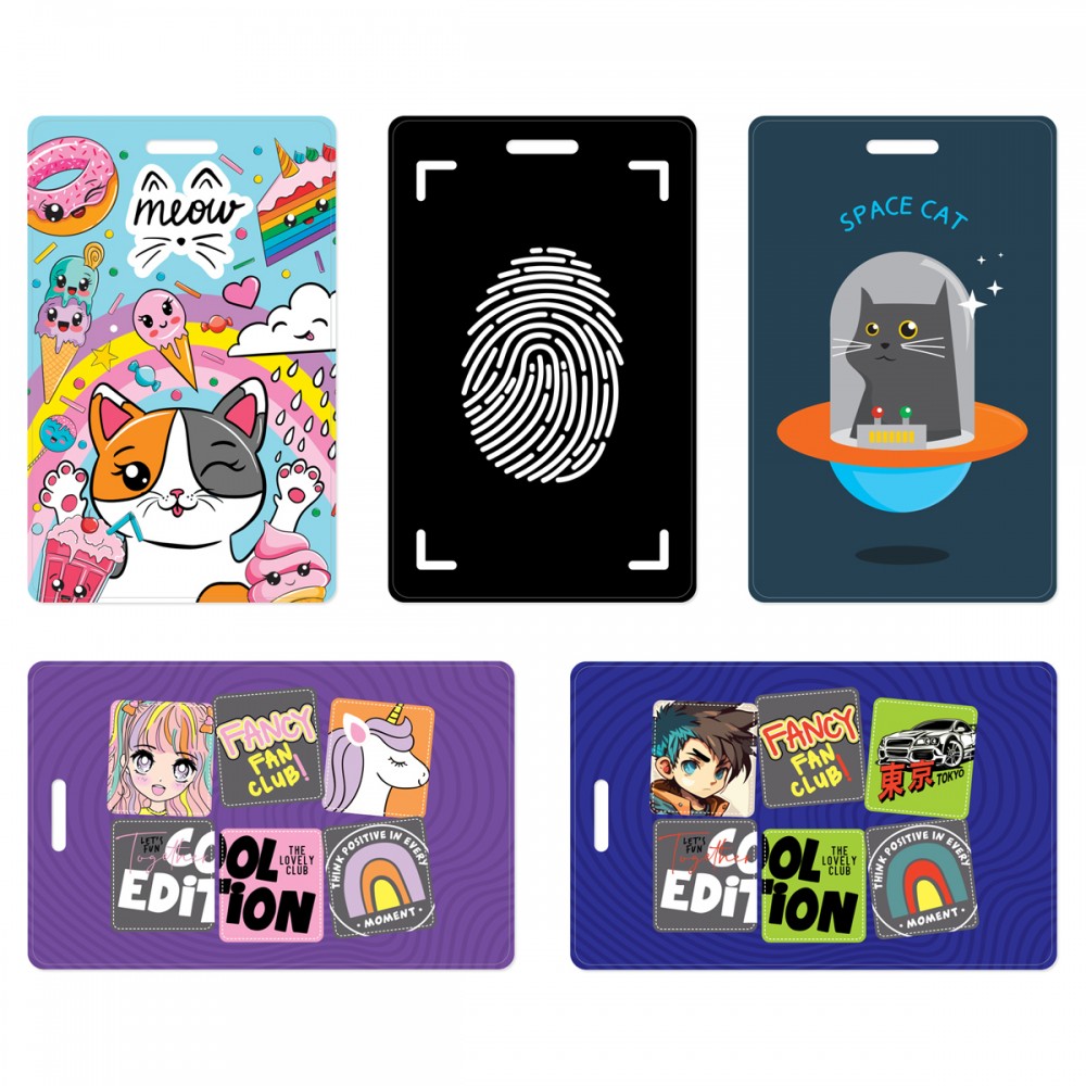 Обложка-карман для карты, пропуска, проездного OfficeSpace &quot;Have Fun&quot;, 95*65мм, ПВХ, ассорти 359615 PC_54246