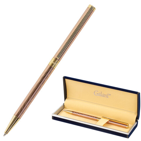 Ручка подарочная шариковая GALANT &quot;ASTRON GOLD&quot;, корпус розовое золото, детали золотистые, узел 0,7 мм, синяя, 143526