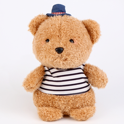 Мягкая игрушка &quot;Медвежонок&quot; в шляпке, 22 см, цвет бежевый   9950379