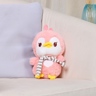 Мягкая игрушка &quot;Пингвин в шарфике&quot;, 24 см, цвет розовый   9337032