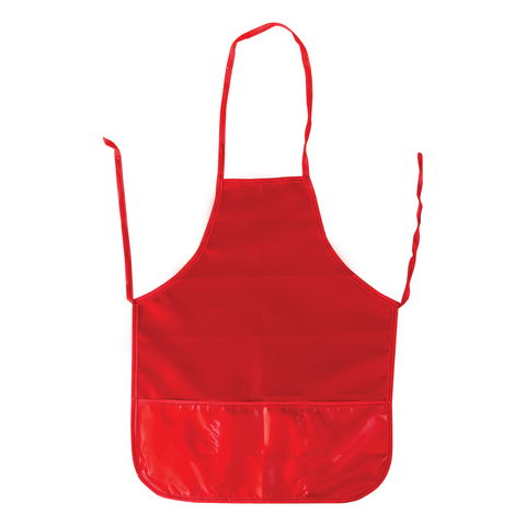 Фартук для труда и творчества ТОП-СПИН, для учеников начальной школы, красный, 44х55 см, 104376