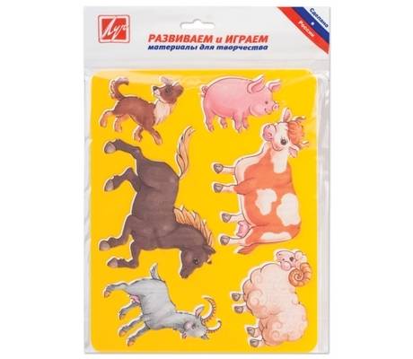 Трафарет ЛУЧ ДОМАШНИЕ ЖИВОТНЫЕ, пластик 9С447-08   010562