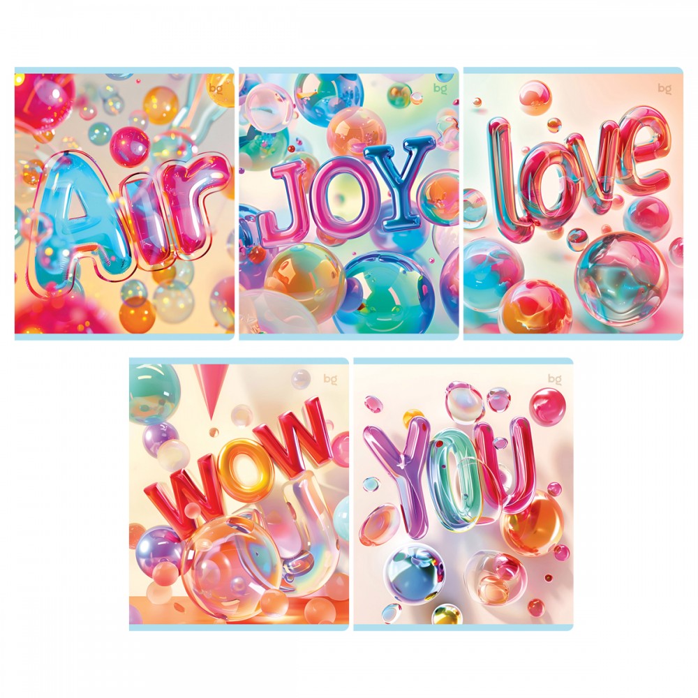 Тетрадь 48л., А5, клетка BG &quot;Воздух&quot;, выб. лак 375970  Т5ск48_вл 64182