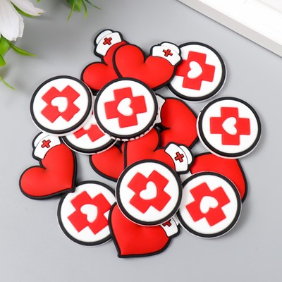 Декор для творчества резина &quot;Медицина&quot; набор 16 шт МИКС 2,8х3,5 см   9228029