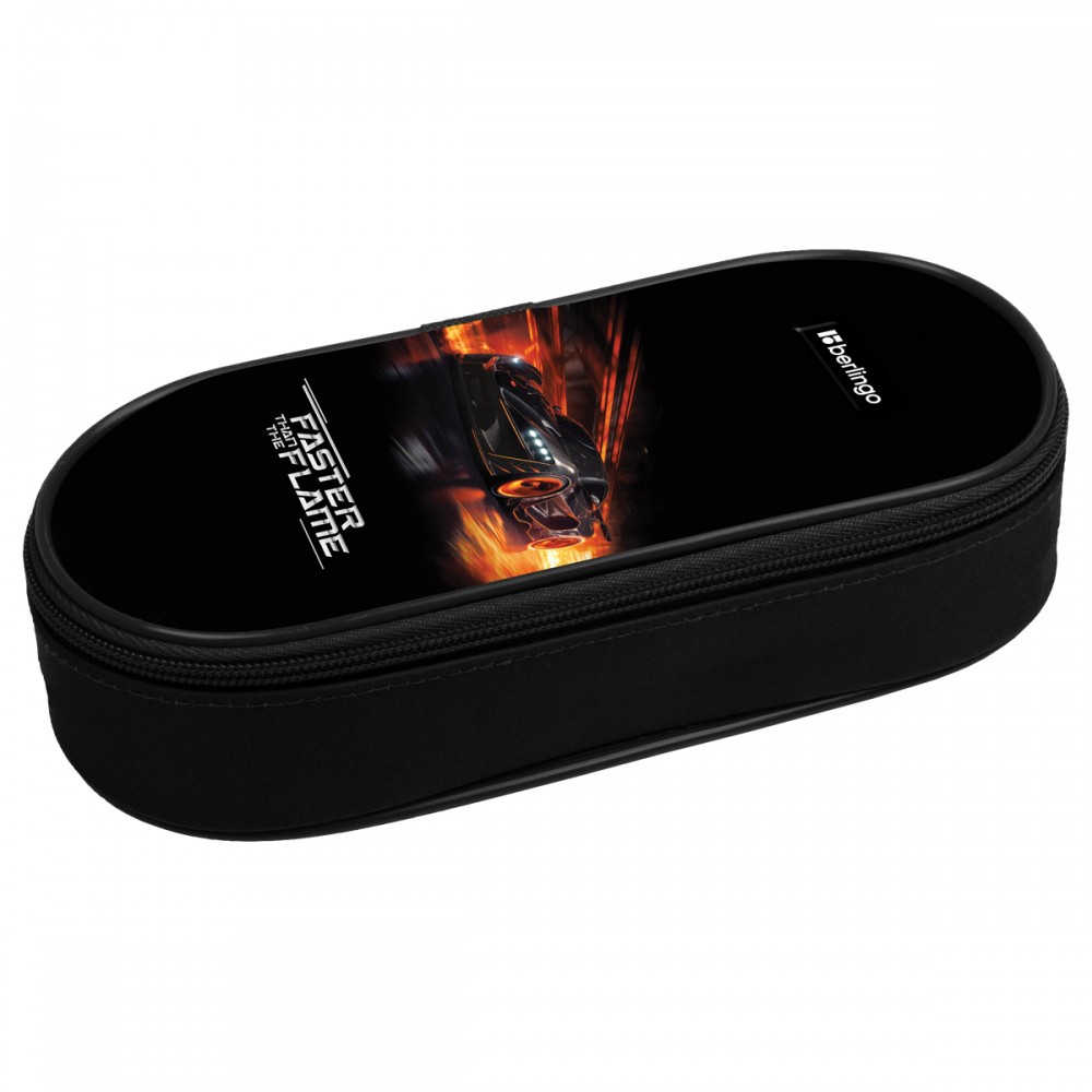 Пенал корпусный 1 отделение, 220*90*45 мм, Berlingo &quot;Faster Than The Flame&quot;, полиэстер 379432 PF-EX-1105