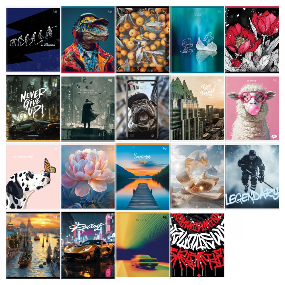 Тетрадь 48л., А5, клетка BG "Супер Микс-20", эконом  367394 Т5ск48 59333